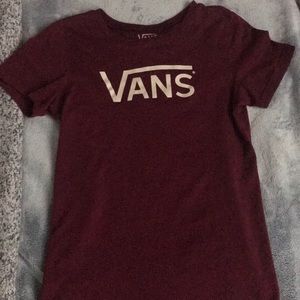 Maroon Vans T-Shirt